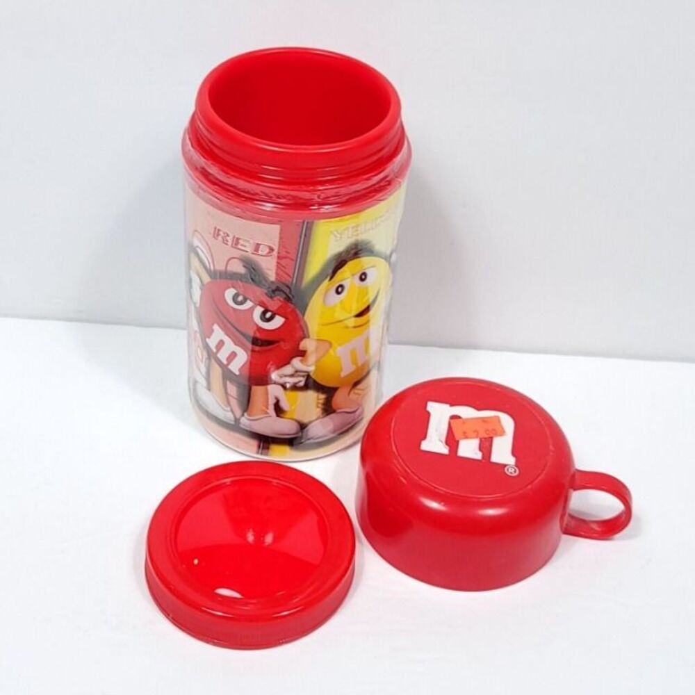 M&M Canister Red Insulated Thermos Mars 2002 With Papers NEW Never Used